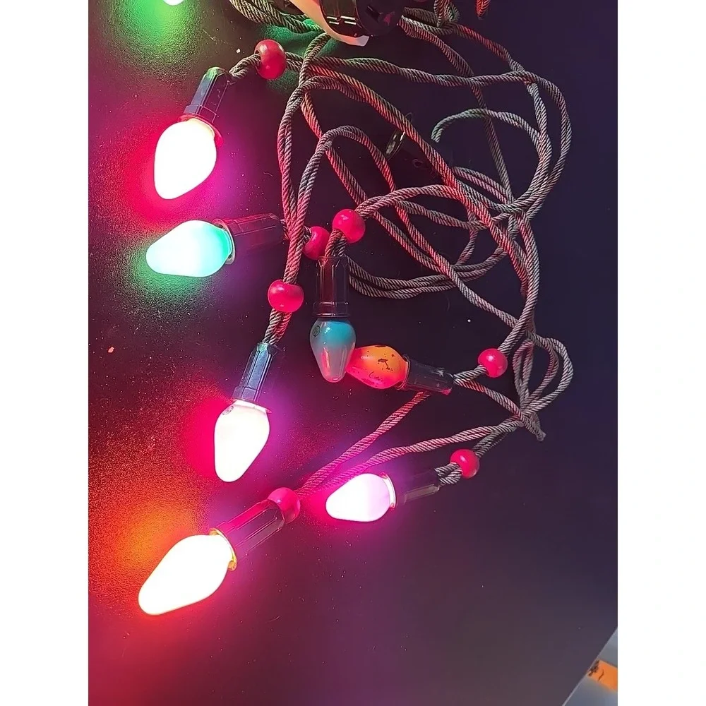 Vintage Noma 2 Strands Christmas Lights Mazda Lamps